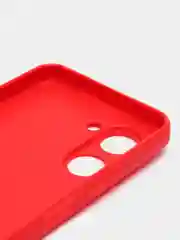 Красный чехол Realme C30, C33, C35, 10 4G, 9i силиконовый с защитой камеры (Реалми С33)