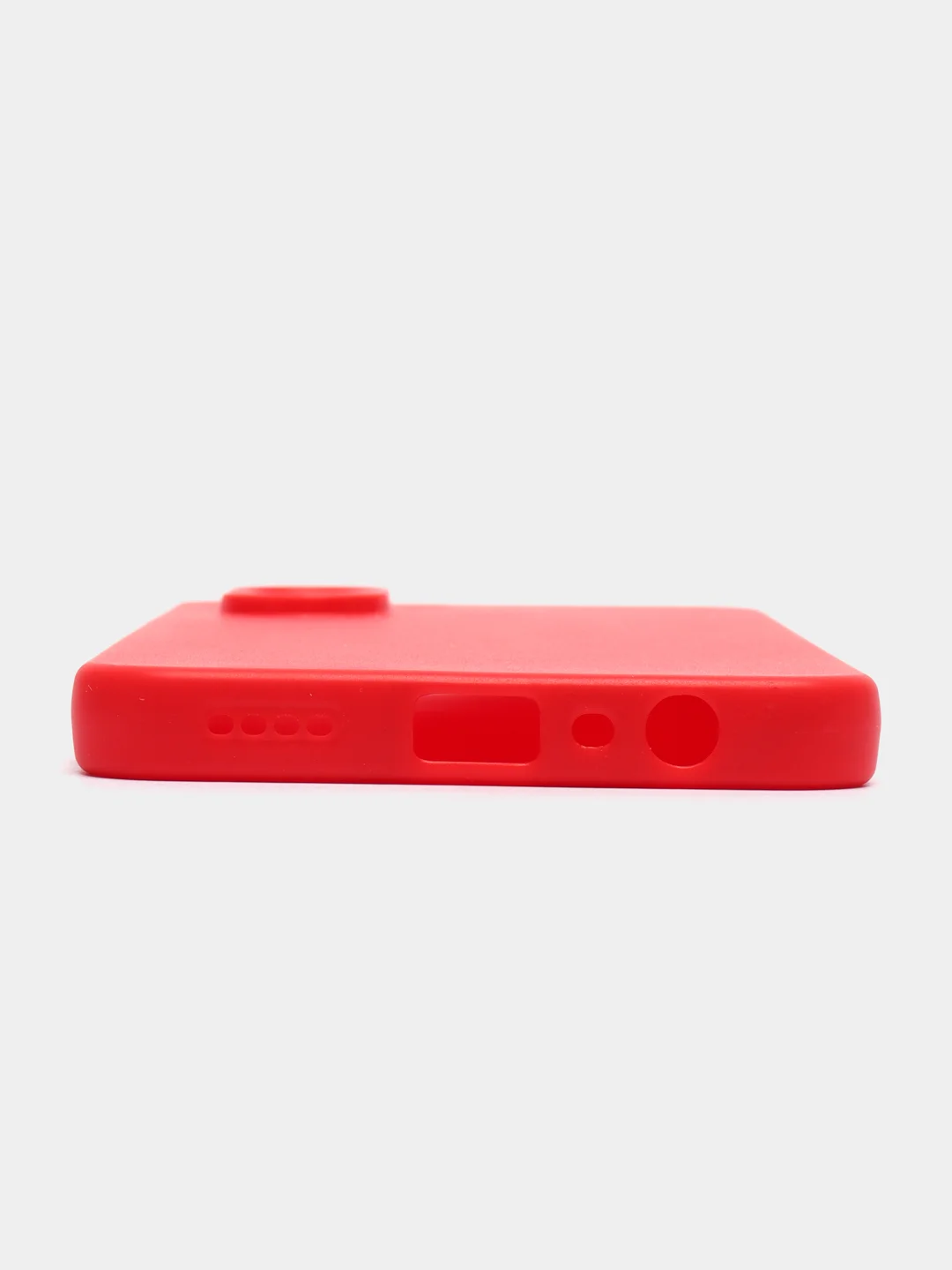 Красный чехол Realme C30, C33, C35, 10 4G, 9i силиконовый с защитой камеры (Реалми С33)