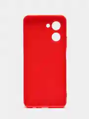 Красный чехол Realme C30, C33, C35, 10 4G, 9i силиконовый с защитой камеры (Реалми С33)