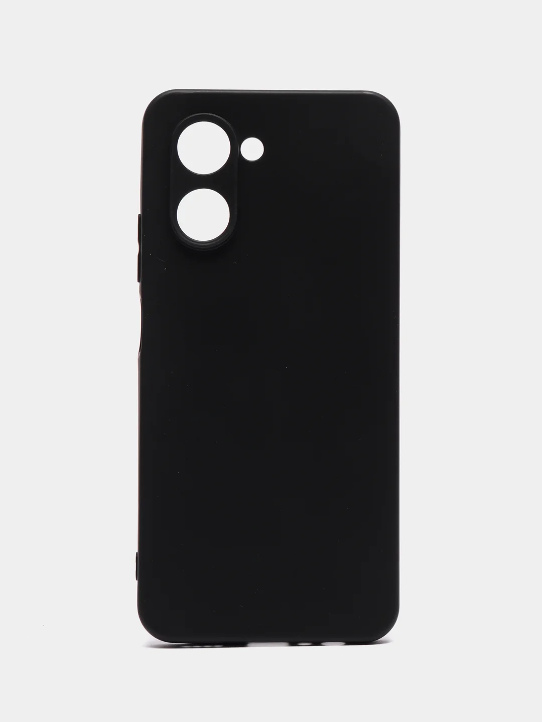 Черный чехол Realme C30, C33, C35, 10 4G, 9i силиконовый с защитой камеры (Реалми С33)