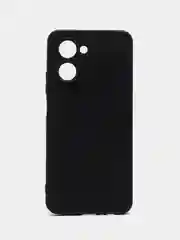 Черный чехол Realme C30, C33, C35, 10 4G, 9i силиконовый с защитой камеры (Реалми С33)