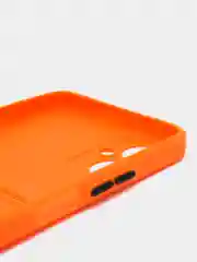 Оранжевый силиконовый чехол для Tecno Spark 9 Pro Техно Спарк 9 Про с карманом для карт, прозрачный