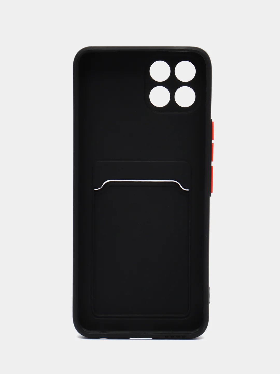 Черный силиконовый чехол для Infinix Smart 6 HD (Смарт 6 Хд), с карманом для карт