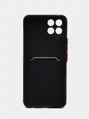 Черный силиконовый чехол для Infinix Smart 6 HD (Смарт 6 Хд), с карманом для карт