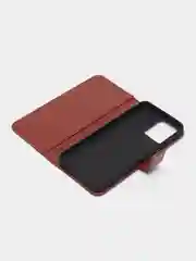 Багровый чехол-книжка с магнитной застежкой для Realme C30 4G / C30S / Realme 50i PRIME / С30
