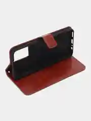 Багровый чехол-книжка с магнитной застежкой для Realme C30 4G / C30S / Realme 50i PRIME / С30