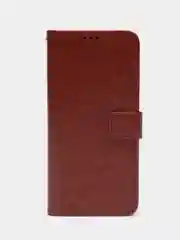 Багровый чехол-книжка с магнитной застежкой для Realme C30 4G / C30S / Realme 50i PRIME / С30
