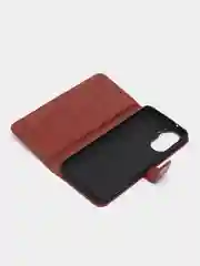 Багровый чехол-книжка с магнитной застежкой для Huawei nova Y71 / Y70 / Y70 Plus (Нова у70 Плюс)