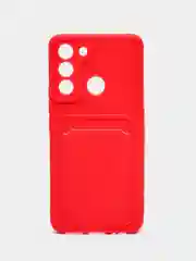 Красный чехол для Tecno Pop 5 LTE, с карманом для карты