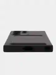 Черный чехол для Samsung Galaxy S23/S23 Ultra/S23 Plus, с карманом для карт, прозрачный