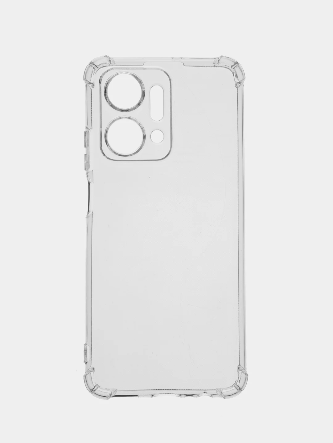 Прозрачный чехол для Honor X7a / X7a Plus (Хонор Х7А Плюс), прозрачный черный противоударный