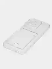 Марсала чехол для Huawei Honor X8 5G/X6 5G (Хонор Х8, Х6 5Г), прозрачный, с карманом для карты