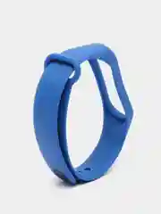 Лазурный силиконовый ремешок Xiaomi Mi Band 3, Mi Band 4 (Сяоми Ми Бэнд 3, Ми Бэнд 4)