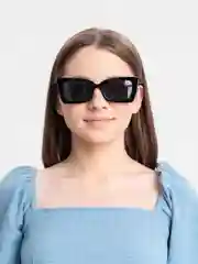 Черный солнцезащитные женские очки в оправе, защита от солнца