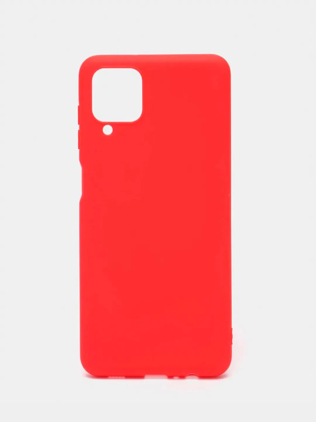 Красный однотонный силиконовый чехол Samsung A22 A31 A70 A10 A30 A41 M62 S9+ S10 S20 Ultra