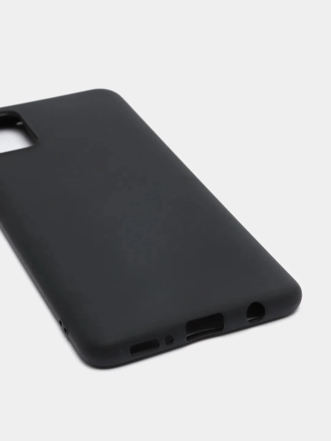 Черный однотонный силиконовый чехол Samsung A22 A31 A70 A10 A30 A41 M62 S9+ S10 S20 Ultra