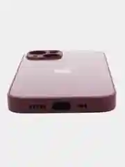 Фуксия чехол для iPhone (Айфон) 14, Pro, Plus, со стеклянной панелью
