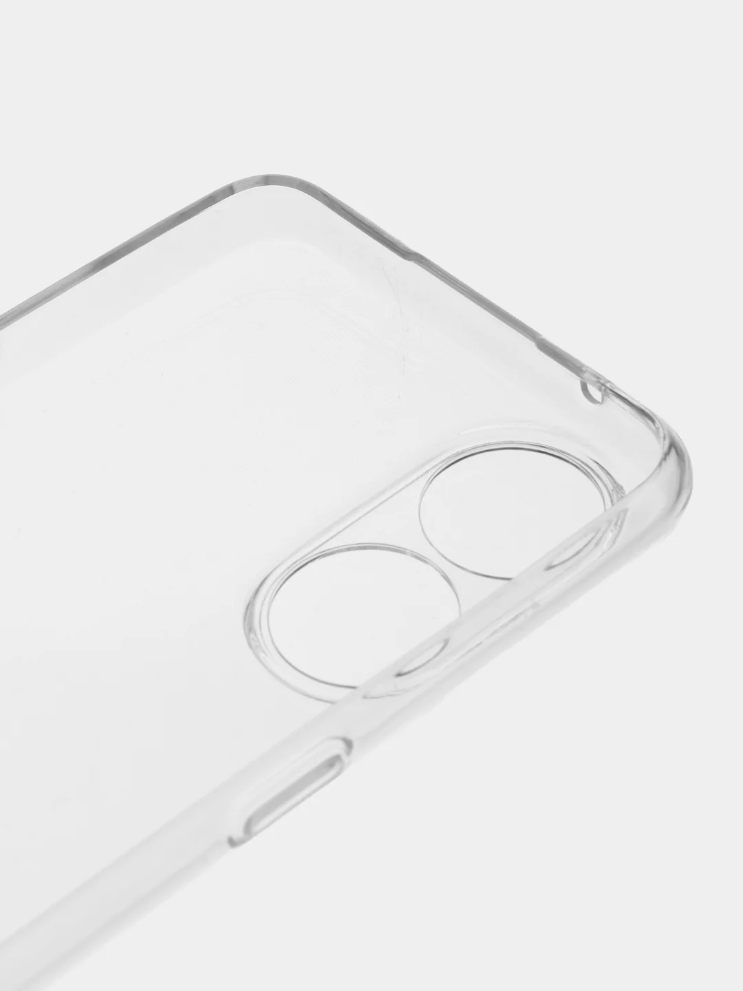 Прозрачный чехол Oppo Reno 8T 4G (Оппо Рено 8Т 4Г), прозрачный, силиконовый, с защитой камеры