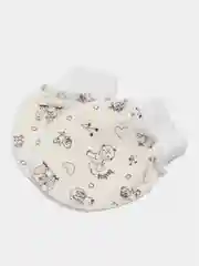 Белый царапки для ребенка, из футера