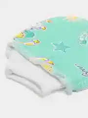 Бирюзовый царапки для ребенка, из футера
