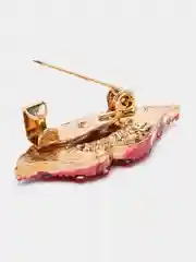 Брошь женская "Губы"
