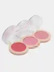 Кораллово-розовый румяна сухие для лица матовые, 3 цвета