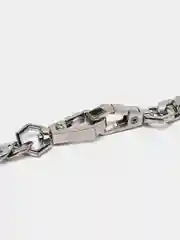 Серебряный цепочка для сумки с фигурным карабином, 120 см, цепь 4 цвета
