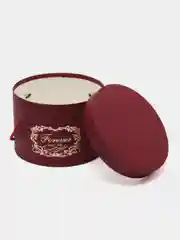 Набор коробок 3 в 1, бордовый, 25 х 25 х 15 - 19 х 19 х 13 см