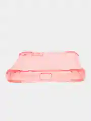 Розовый силиконовый прозрачный противоударный, неоновый чехол для iPhone 11 / 12 с защитой камеры