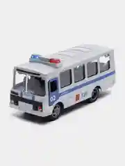Машина Технопарк "ПАЗ 3205", 14 см, металл, свет-звук, инерция