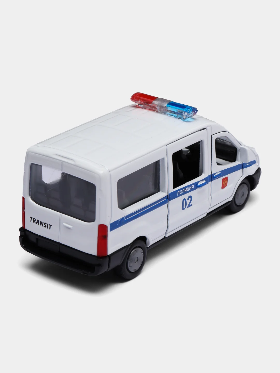 Машина Технопарк FORD TRANSIT ПОЛИЦИЯ, 12 см,металл, инерция