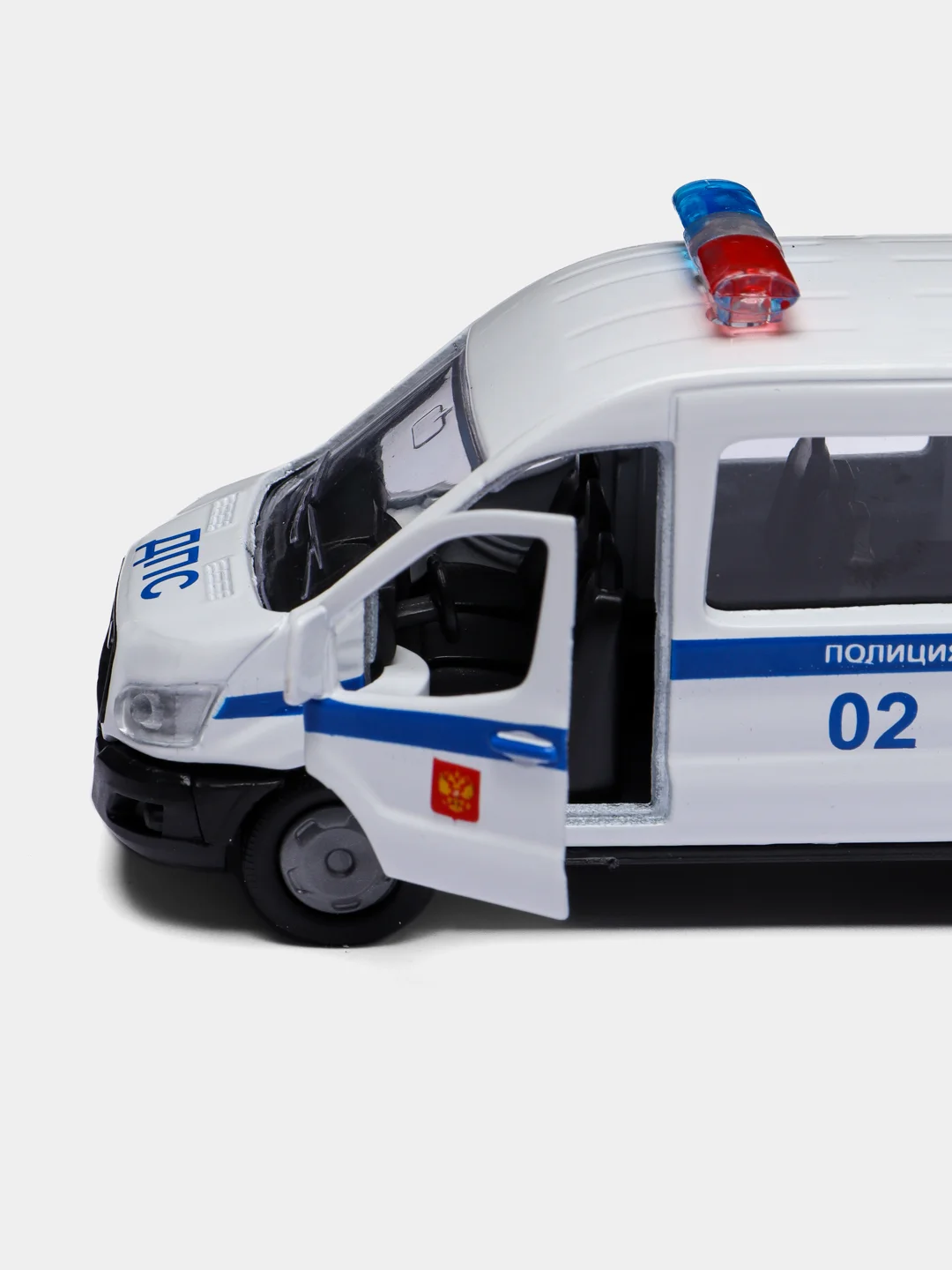 Машина Технопарк FORD TRANSIT ПОЛИЦИЯ, 12 см,металл, инерция