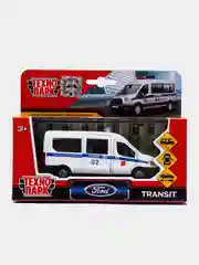 Машина Технопарк FORD TRANSIT ПОЛИЦИЯ, 12 см,металл, инерция
