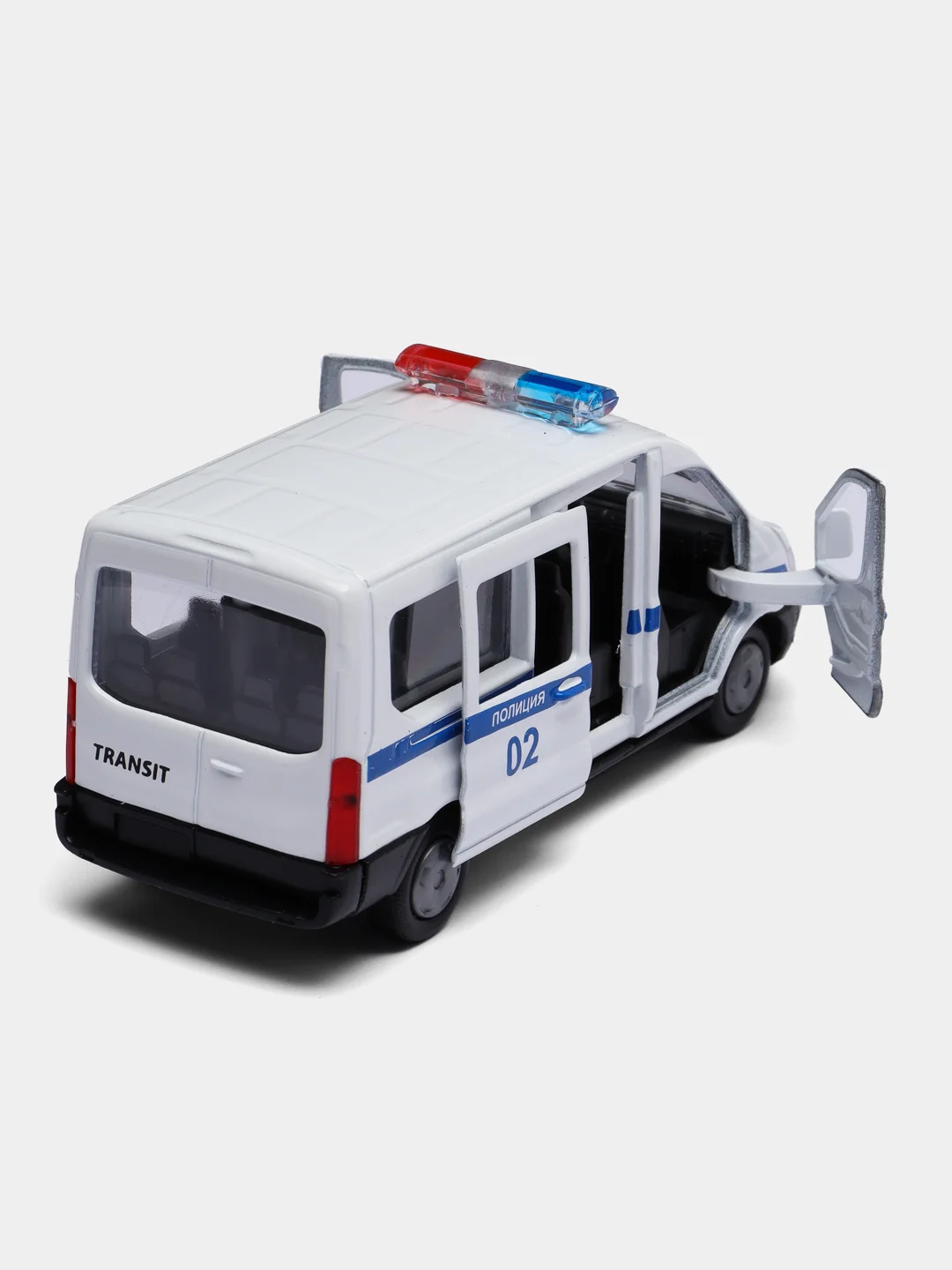 Машина Технопарк FORD TRANSIT ПОЛИЦИЯ, 12 см,металл, инерция