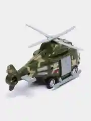 Модель  Технопарк  ВЕРТОЛЁТ 20см, пластик, открывается кабина, подвижные  детали, инерция