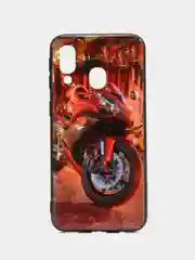 Силиконовый чехол Samsug A40 с рисунком
