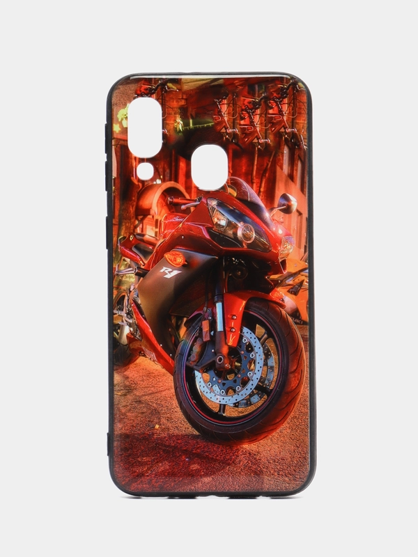 Силиконовый чехол Samsug A40 с рисунком