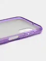 Фиолетовый силиконовый с блестками усиленный чехол Samsung S22/S22plus/S22ultra/A12/A32