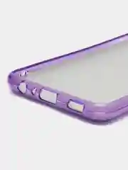 Фиолетовый силиконовый с блестками усиленный чехол Samsung S22/S22plus/S22ultra/A12/A32