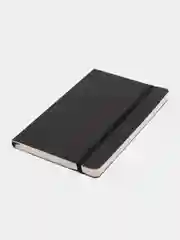 Блокнот BRAUBERG ULTRA А5, в точку, черный, под кожу, 130х210 мм, 96 листов, 113012