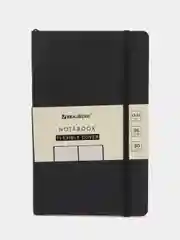 Блокнот BRAUBERG ULTRA А5, в точку, черный, под кожу, 130х210 мм, 96 листов, 113012