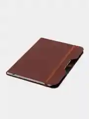 Блокнот коричневый Brauberg "Note", под кожу, с резинкой, клетка, А5 162 х 218 мм, 80 листов