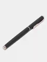 Ручка подарочная перьевая BRAUBERG Larghetto, СИНЯЯ, корпус черный с хром. деталями