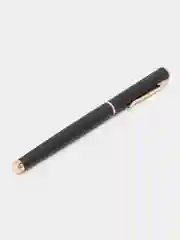 Ручка подарочная перьевая BRAUBERG Maestro, СИНЯЯ, корпус черный с золотистыми деталями