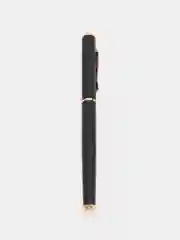 Ручка подарочная перьевая BRAUBERG Maestro, СИНЯЯ, корпус черный с золотистыми деталями
