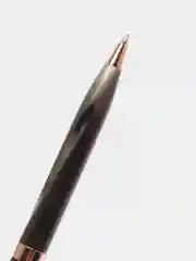 Ручка подарочная шариковая GALANT FACTURA, корп черн/оруж мет, детали роз.зол, 0,7мм,синяя