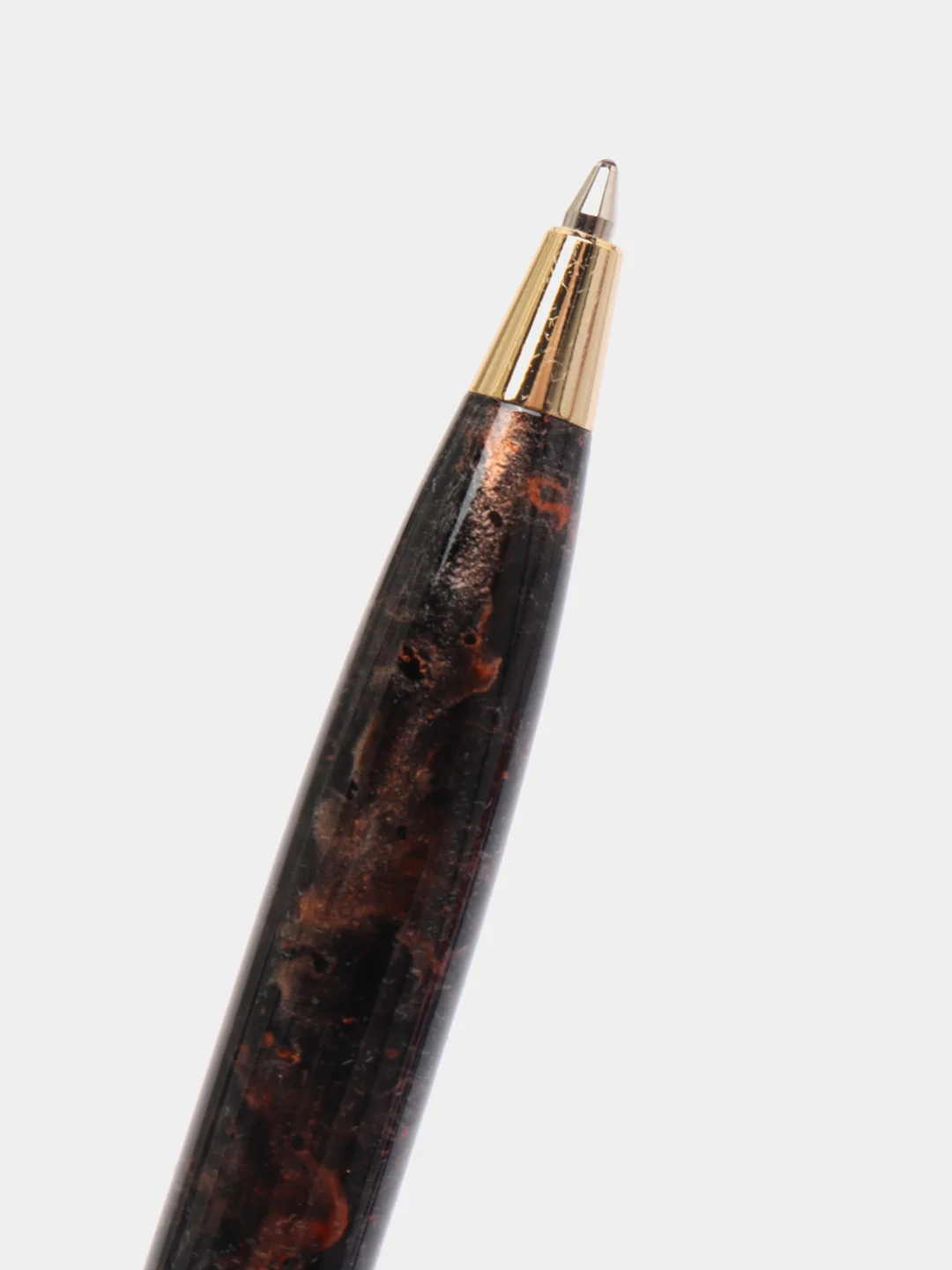 Ручка подарочная шариковая GALANT TINTA MARBLE, корпус коричн., золот. детали, 0,7мм,синяя