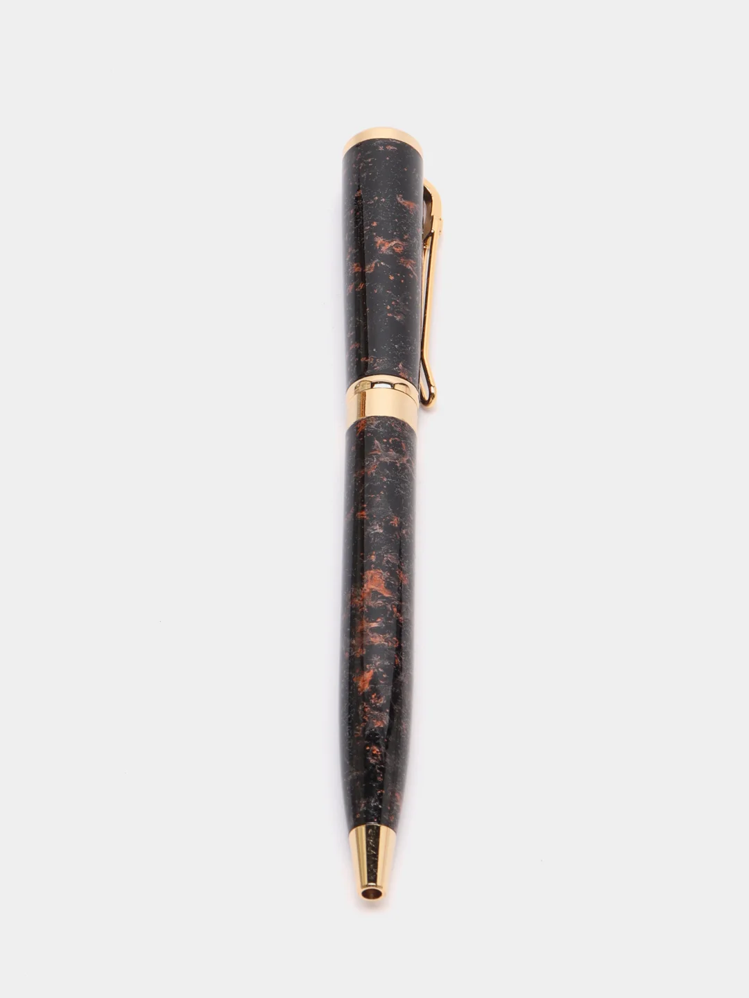 Ручка подарочная шариковая GALANT TINTA MARBLE, корпус коричн., золот. детали, 0,7мм,синяя