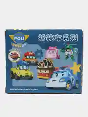 Розовый поли Робокар машинка сборная, игрушка развивающая