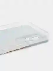 Бирюзовый силиконовый чехол на Vivo V21e 4G / Виво V21e 4G прозрачный, с рисунком, защита камеры